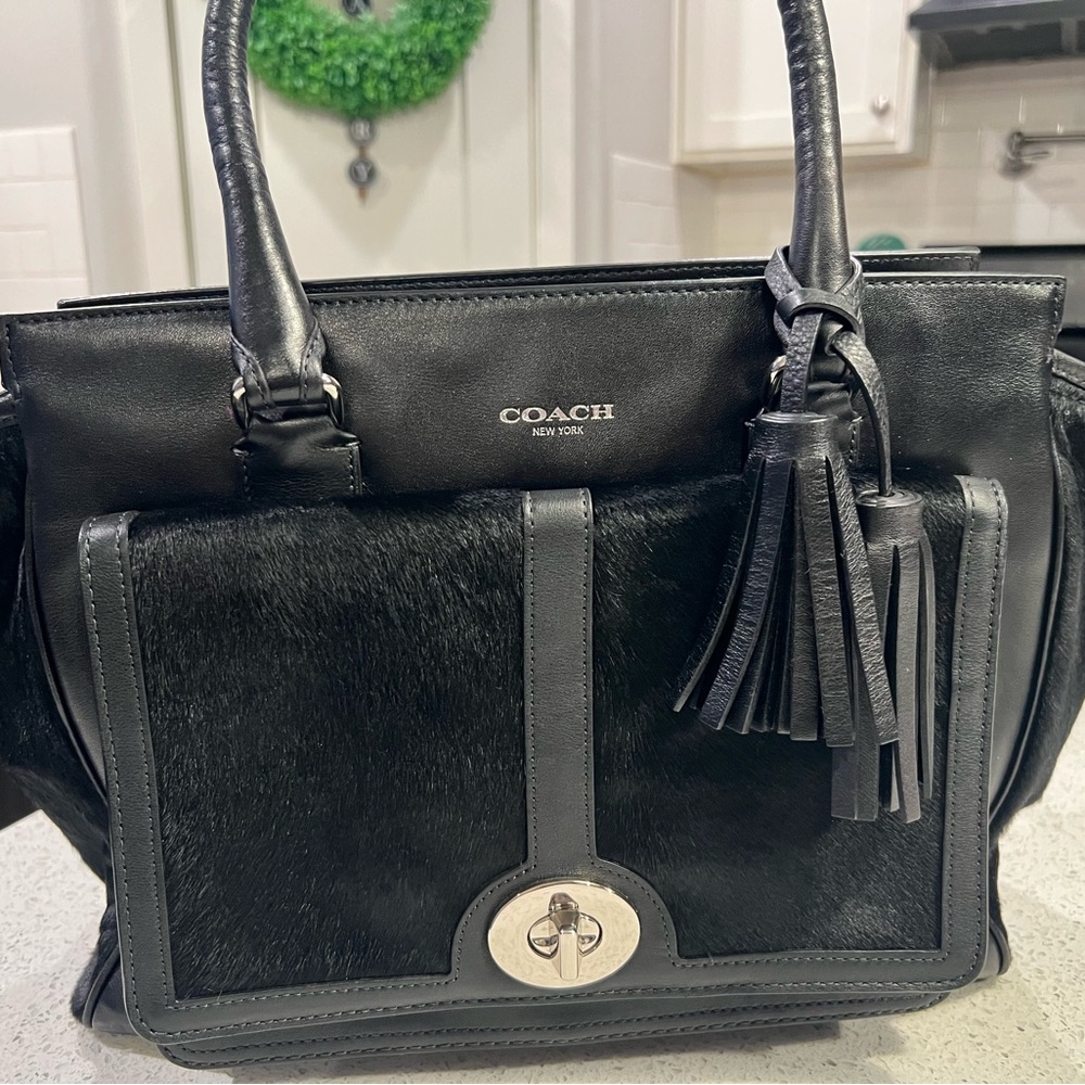 Coach Handbag Harako Leather Black 21159 - this is such a beautiful bag